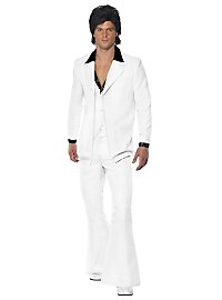 70s disco checker costume white