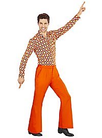 70s men pants orange