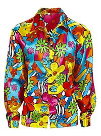 70s men's shirt Flowerpower