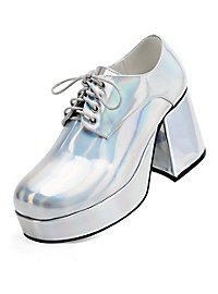 70 s Platform Shoes Men silver maskworld