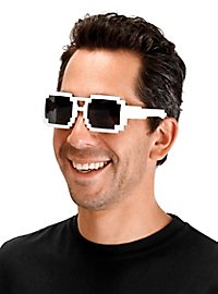 8-Bit Glasses white