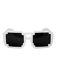 8-Bit Glasses white