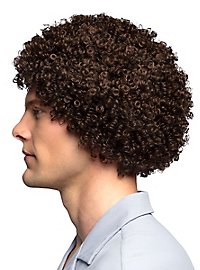 80er Afro Perücke braun