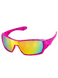 80er Disco Brille neon-pink