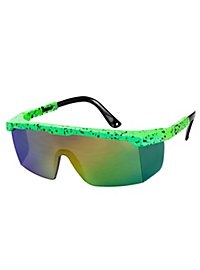 80er Schnelle Brille neon-grün