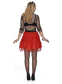 80s neon petticoat red