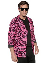 80s zebra blazer pink