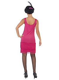 Abito flapper rosa anni '20