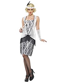 Abito in costume Charleston anni '20 argento