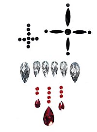 Adornos Faciales De Vampiro Adhesivos