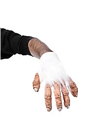 Affenhände Handschuhe weiß