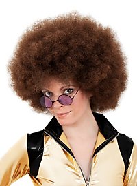 Afro Pruik Deluxe Bruin
