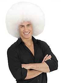 Afro XXL Paryk Hvid