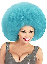 Afro XXL Paryk Lyseblå