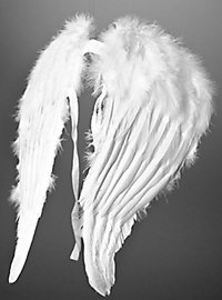 Ailes d'ange avec plumes blanches