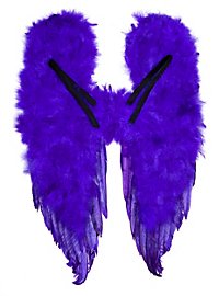 Ailes de démon en plumes violettes