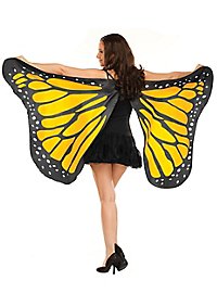 Ailes de papillon en tissu or