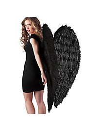 Alas Negras De Plumas 120 X 120 Cm