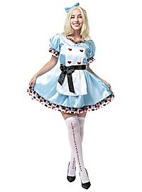 Alice in Wonderland satin dress