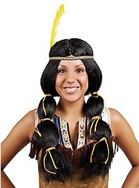 American Indian Pigtails Wig