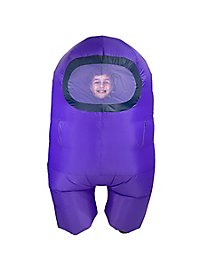 Among Us aufblasbares Kinderkostüm Purple