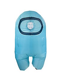 Among Us Inflatable Kids Costume Cyan