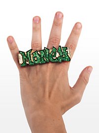 Anello Bling bling verde