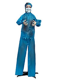 Animated horror doctor Halloween decoration with lights and movements