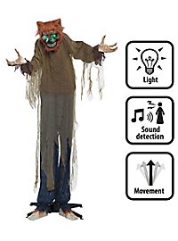 Animated werewolf Halloween decoration with light and movements