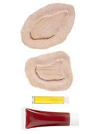 Applicazione in lattice di una ferita aperta
