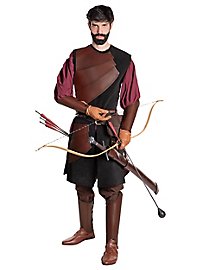 Armure d'archer en cuir noir