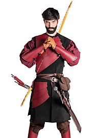 Armure d'archer en cuir noir