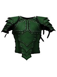 Armure de monteur de dragon en cuir vert