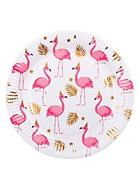 Assiette en carton Flamingo 6 pièces