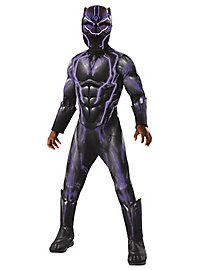 Avengers - Black Panther Kostüm mit Leuchtmaske für Kinder