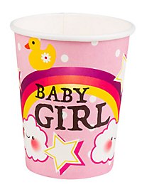 Baby Girl paper cups 6 pieces