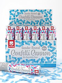 Baby party confetti cannon blue - biodegradable