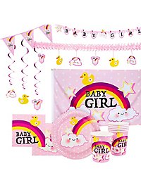 Baby Party Decoratie Set Girl 31-delig voor 6 personen
