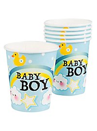 Baby party decoration set boy 31 pieces for 6 persons