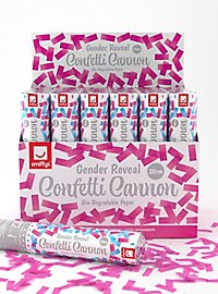 Babyshower confettikanon roze - biologisch afbreekbaar