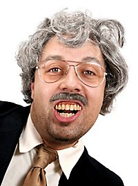 Baffi da detective professionista realizzati con capelli umani