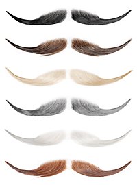 Baffi professionali da artista realizzati con capelli veri