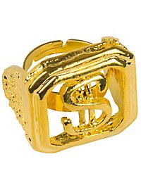 Bague dollar en métal