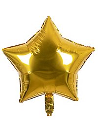 Ballon en plastique étoile or