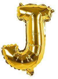 Ballon en plastique lettre J or 36 cm