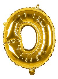 Ballon en plastique lettre O or 36 cm