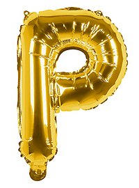 Ballon en plastique lettre P or 36 cm