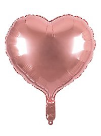 Ballon en plastique rose en forme de cœur