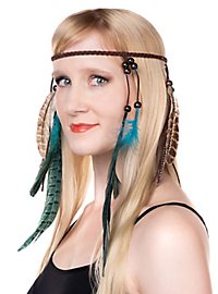 Bandeau de cheveux avec plumes