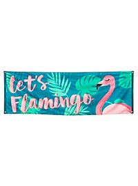 Bannière de fête Flamingo